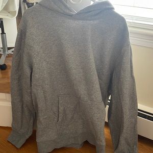 Oversized gray hoodie